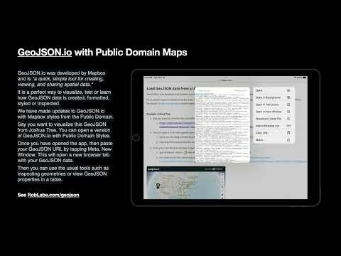GeoJSON.io with Public Domain Maps