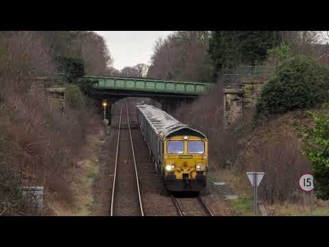 Freightliner 66610 Tunstead Sdgs - Crewe Bas Hall S.S.M @ Woodley 21/3/21