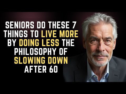 Seniors Do these 7 Things To Live More By Doing Less | The philosophy of Slowing Down After 60