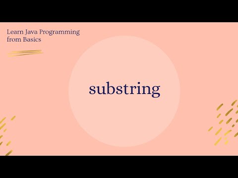 substring method in java