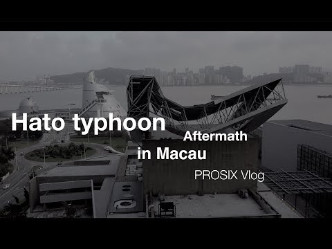 Deadly typhoon Hato hit Macau , Hong Kong aftermath Prosix vlog