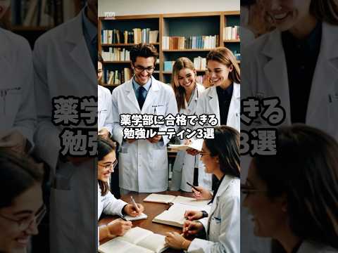 薬学科 【君は間違ってない？】薬学部合格に必要な勉強のルーティン3選