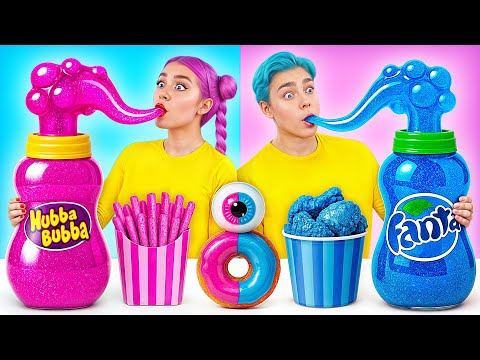 Desafío de Comida Rosa vs Azul | Batalla Épica de Comida por Multi DO Joy