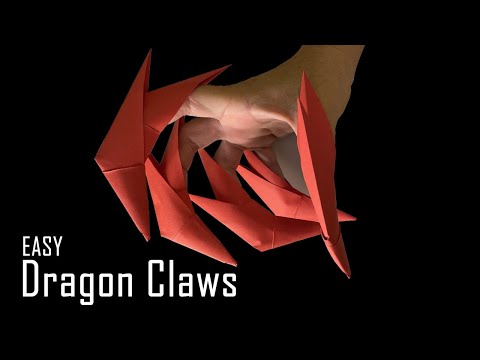 Easy Instruction How to Make Paper Dragon Claws