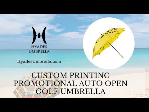 Custom printing promotional auto open golf umbrella