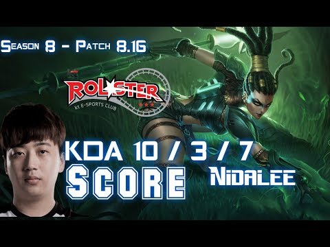 KT Score NIDALEE vs TALIYAH Jungle - Patch 8.16 KR Ranked
