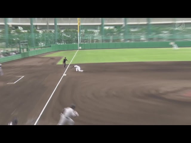 【ファーム】ファインプレー!! マリーンズ・石垣雅海 三塁線抜けそうな打球を素早く処理しアウトに!! 2025年5月27日 千葉ロッテマリーンズ 対 読売ジャイアンツ