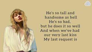 TAYLOR SWIFT - Wildest Dreams Lyrics
