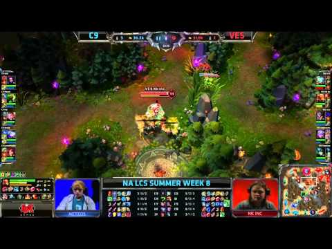 Cloud 9 (C9) vs Velocity eSports (VES) || NA LCS Summer 2013 W8D2 || Full Game HD