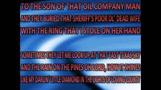 Charlie Robison - Loving County (karaoke) (by request)