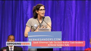 Sarah Silverman Calls The Koch Brothers "C@#$ Brothers" At Bernie Sanders Rally