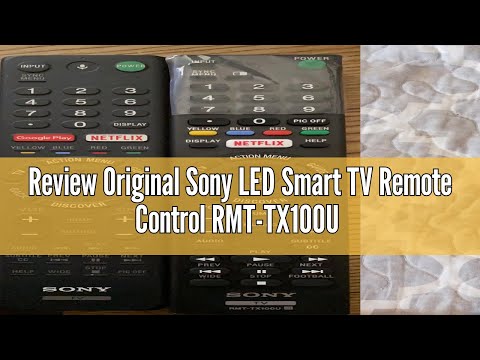 Review Original Sony LED Smart TV Remote Control RMT-TX100U Netflix