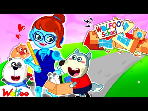 NEW | Wolfoo's Moving to a New School with Robot Teacher | Wolfoo Channel | Kids Cartoon