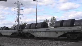 preview picture of video 'Cooke Rd. - Eastbound Norfolk Southern Unit Steel Train'