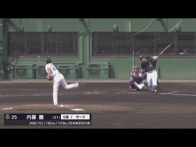 [Miyazaki PL] ¡ Ho Naito de Los Buffaloes crea una oportunidad con un doblete en su hit! 18 de octubre de 2025 Tokio Yakult Swallows vs. Orix Los Buffaloes
