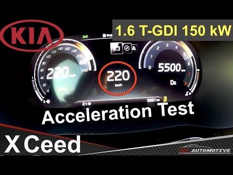 Kia XCeed 1.6 T-GDI (150 kW) - Acceleration Test 220 km/h