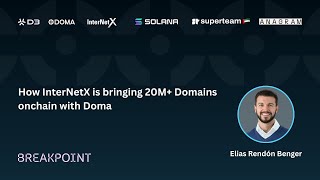 How InternetX Is Bringing 20M+ Domains Onchain with Doma | Feat. Elias Rendón Be
