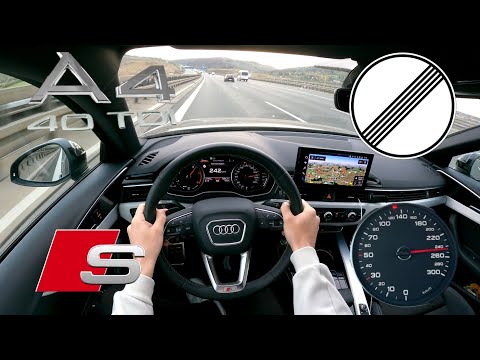2024 Audi A4 Avant 40 TDI Quattro 204PS TOP SPEED GERMAN AUTOBAHN DRIVE POV🚀
