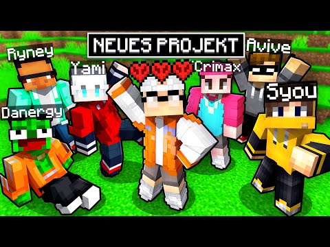 YOUTUBER HARDCORE PROJECT in Minecraft (15 YouTubers) Episode 1