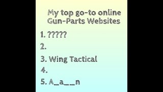 Five online website to shop for Gun-Parts