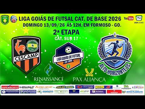 LIGA GOIÁS CAT DE BASE PAX ALIANÇA CLINÍCA RENAISSANCE 2026
