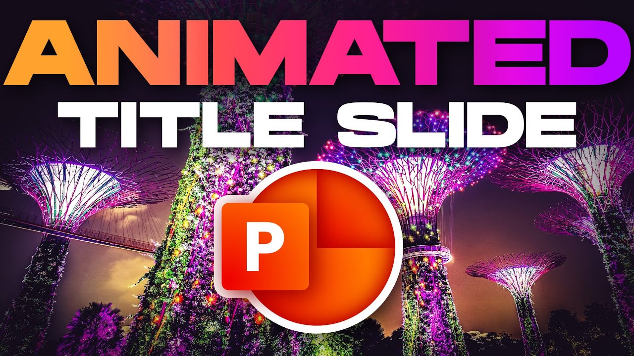 How to Create ANIMATED PowerPoint ✨TITLE SLIDE✨