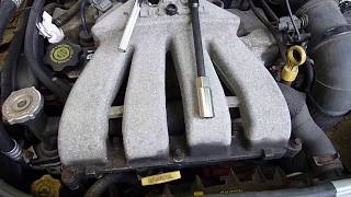 PT Cruiser [Turbo] Spark Plug Change even when Intake Manifold is STUCK on Block