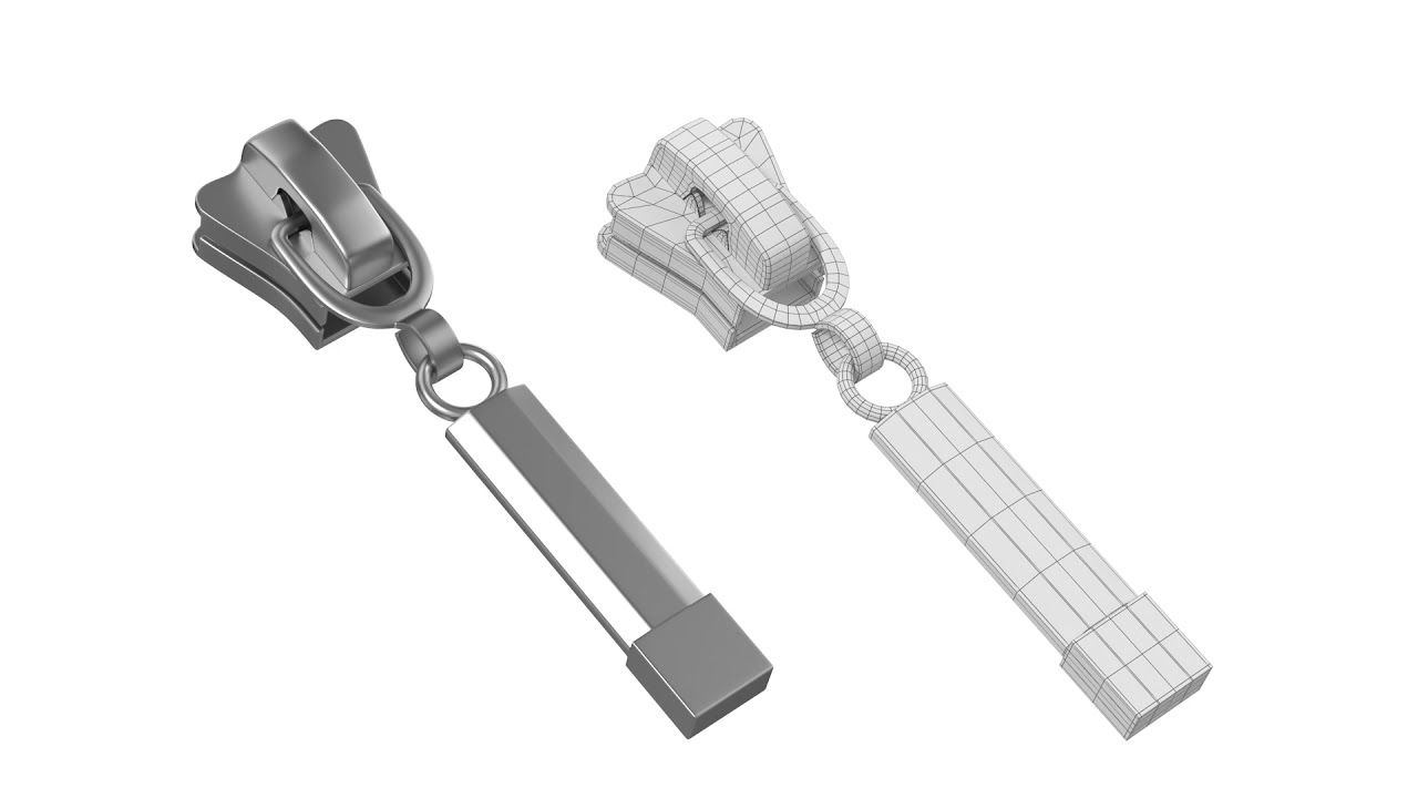 Zipper Slider 04 3D Model