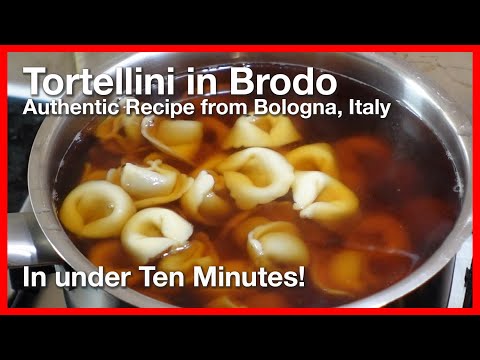 Tortellini in Brodo: Simple Pasta Recipe | Less than 5 ingredients!