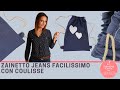 Zainetto jeans facilissimo con coulisse | cucito creativo con Sara Poiese