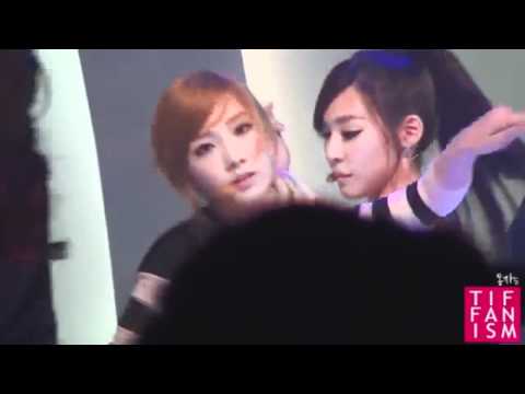 SNSD TaeNy - When Manager hwang stares at the kid leader~