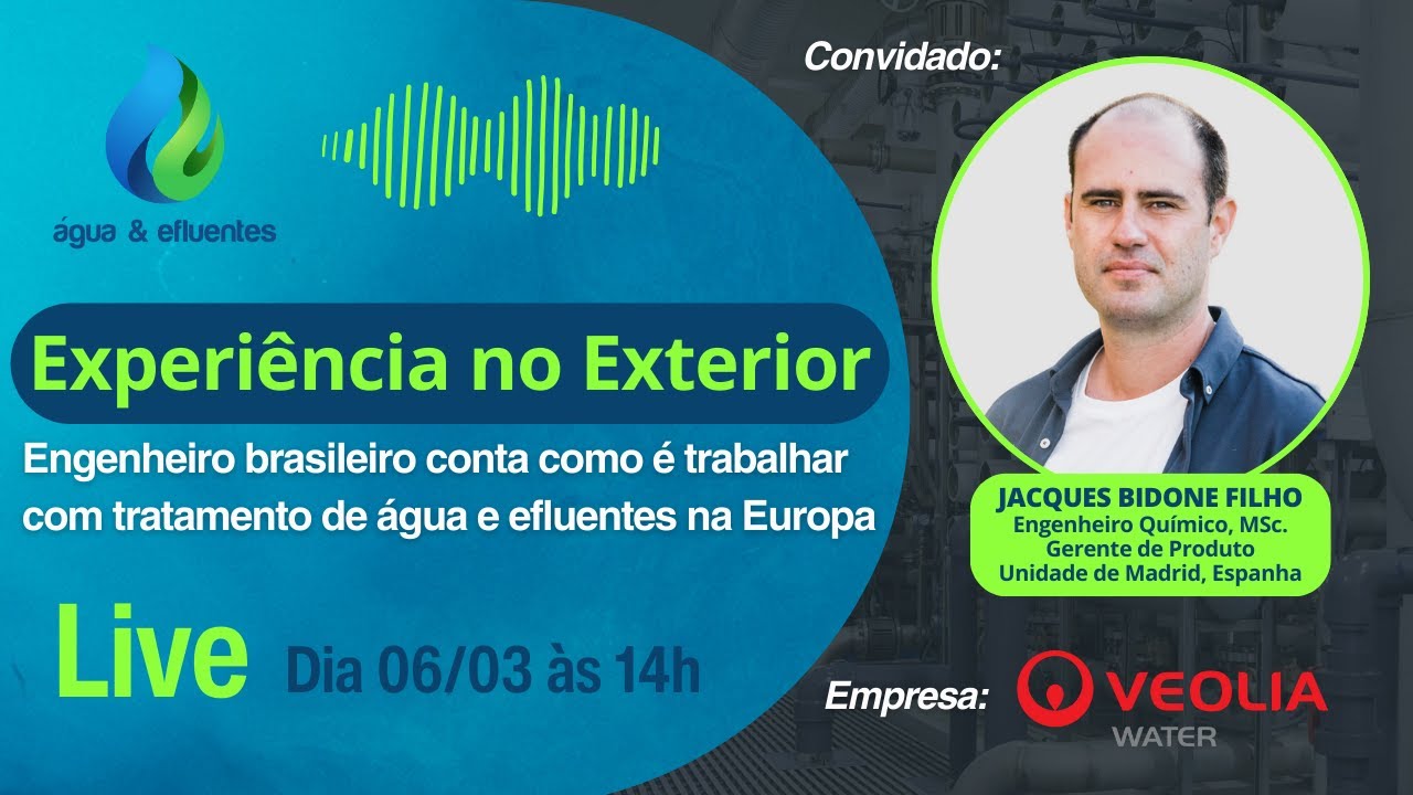Experiência no setor de tratamento de águas e efluentes no exterior