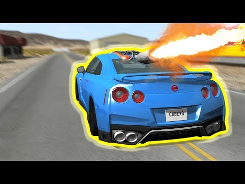 Rocket Propelled Vehicles Crashes - BeamNG drive