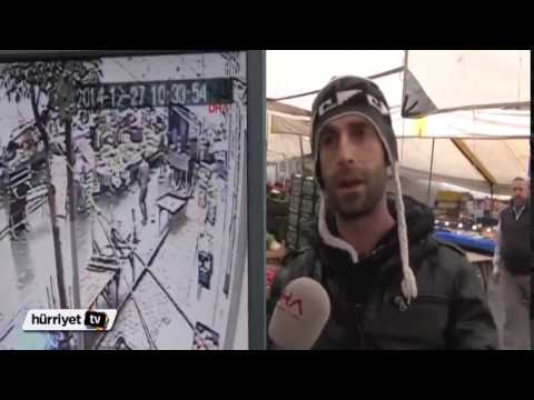 Pazarda faciadan dönüldüğü anlar kamerada |