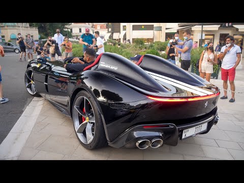Best SUPERCARS Monaco - Ferrari Monza SP2, SF90, F8, 812 SF, Roma, Lamborghini Aventador SVJ
