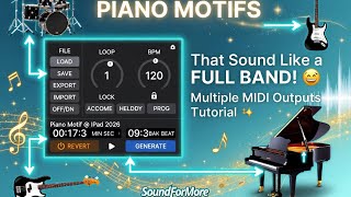 Turn Your Piano Into a Complete Band with Multiple MIDI Outputs 🔥 Amazing Motifs Tutorial