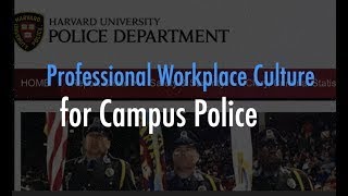 Harvard Campus Police endorse RITE Training to Improve Officer Wellness