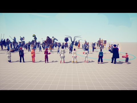 10x KICKBOXERS vs ALL FACTION UNITS - TABS - Totally Accurate Battle Simulator