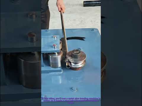 Metal Pipe Bending Machine: Bend Steel Tube to 90 Degrees