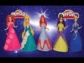 Плей до Золушка Русалочка Белль Мерида и Рапунцель Play Doh Sparkle Princess ...