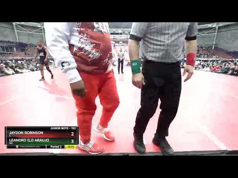 152 Lbs 1st Place Match - Jaydon Robinson, IL Vs Leandro (lj) Araujo, ND B4f7