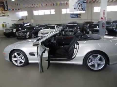 2003 Mercedes Benz SL500 Designo Edition   used cars Miami   Vehiclemax net silver 31426B