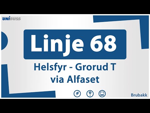 Linje 68 Helsfyr - Grorud T (via Alfaset)