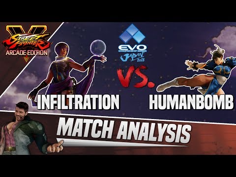 SFV AE Match Analysis: EVO Japan 2018 - Infiltration vs. Humanbomb