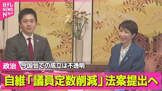 【政治】自民、議員定数「比例45削減」法案を了承/国民投票法改正案が審議入り──政治ニュースまとめ （日テレNEWS LIVE）