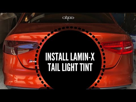 Installing Lamin X Taillight Tint