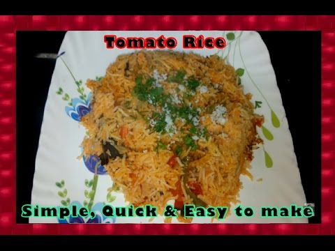 Tomato Rice | Simple, Quick & Easy to make | Rice Recipe | Shubhangi Keer Video