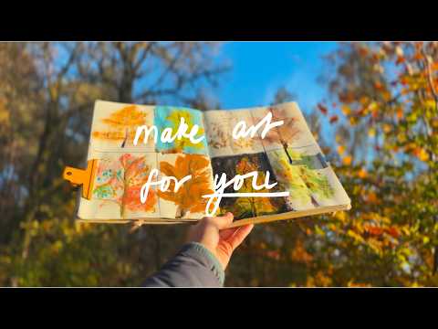 How I Create Art to Recharge | Autumnal Tree Studies Art Vlog