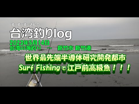 [Pesca em Taiwan Surf Fishing na cidade de Hsinchu, Taiwan, a cidade de pesquisa e desenvolvimento de semicondutores mais avançada do mundo] Edomae peixe de alta classe com um truque simples? !