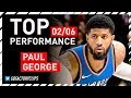 Paul George DESTROYS GS Warriors Full Highlights 38 Points 6 Steals 2018 02 06